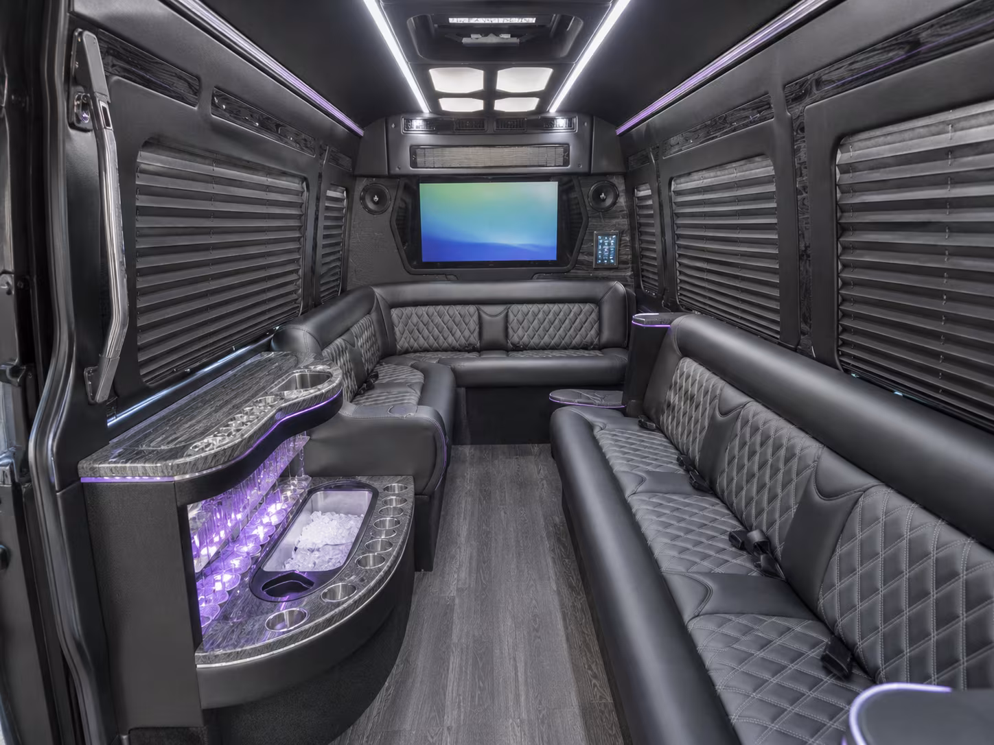 deltona party bus interior
